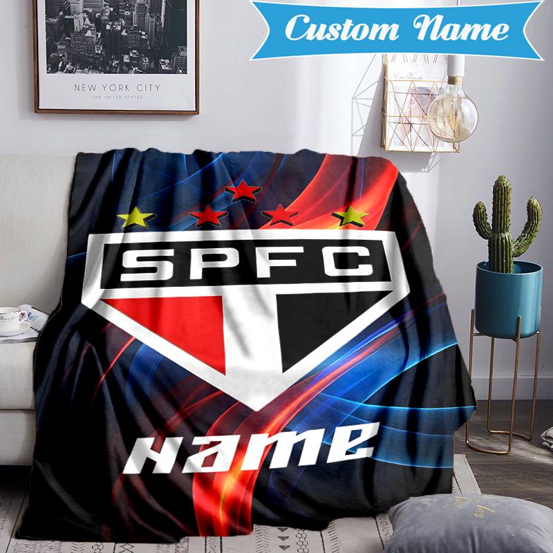 Custom Name SPFC Team Spirit Blanket Lightweight Ideal Bedding Blanket Perfect for Travel, Camping, Living Rooms, Sofas, Christmas Gift