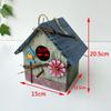Hand-painted Hanging Bird House Box Outdoor Courtyard Decorative Birdhouses