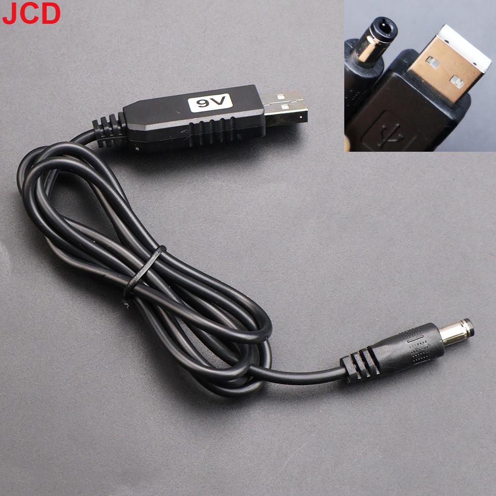 JCD 1pc USB power boost line DC 5V To DC 9V / 12V Step UP Module USB Converter Adapter Cable 2.1x5.5mm Plug