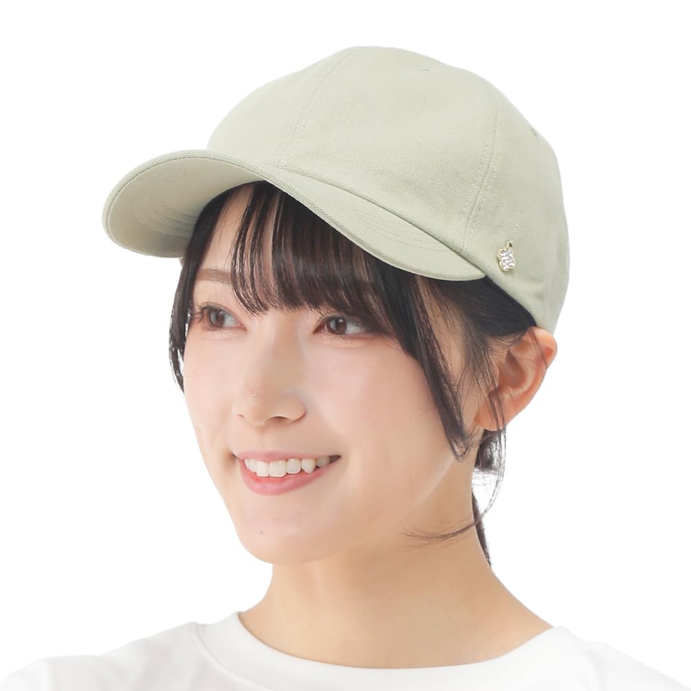 Beisia Women's Heat-Shielding Sun Protection Hearest Canvas Cap, Khaki, 100% Cotton, Free Size