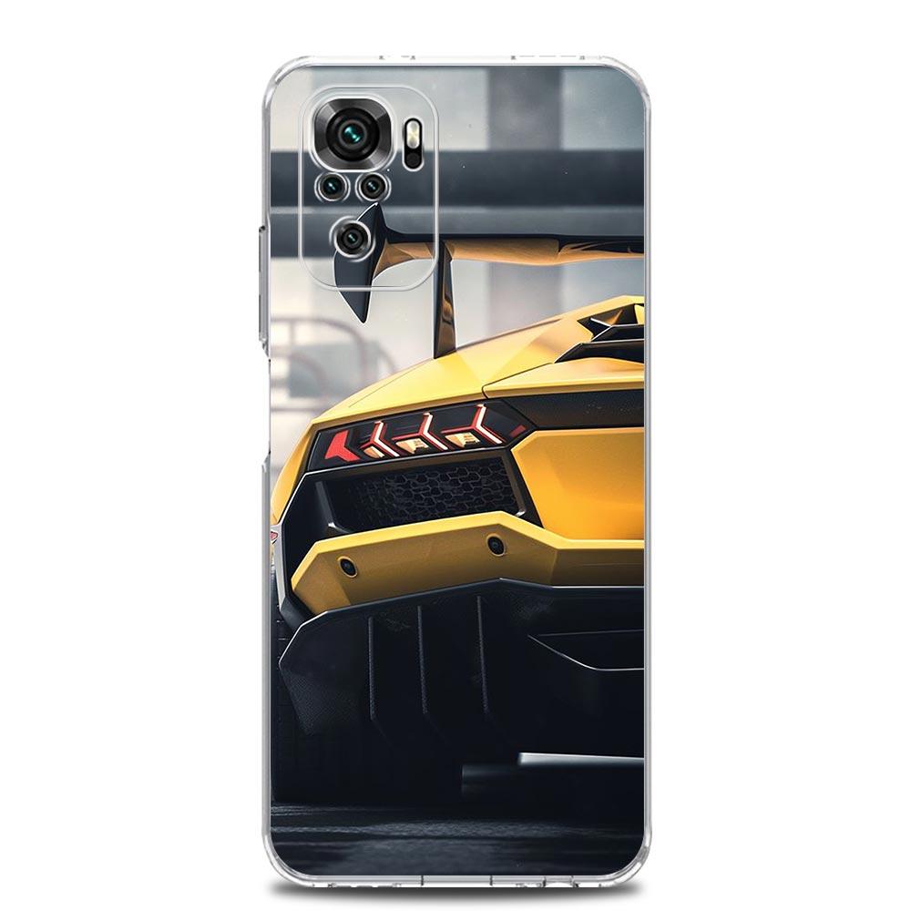 Phone Case For Xiaomi Redmi Note 13 12 5G 9S 9 8 10 11 Pro Plus 4G 9T 13C 12C 10C 9C 9A 7 Pro Clear Cover Super Car Sport