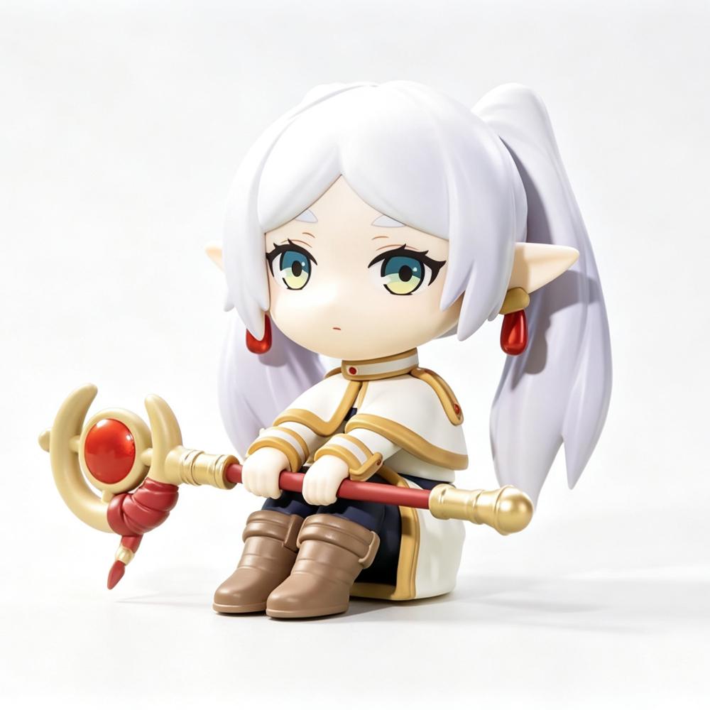 Anime Frieren 6er Figuren-Set Kawaii Elfenmädchen PVC Sammlermodell für Fans