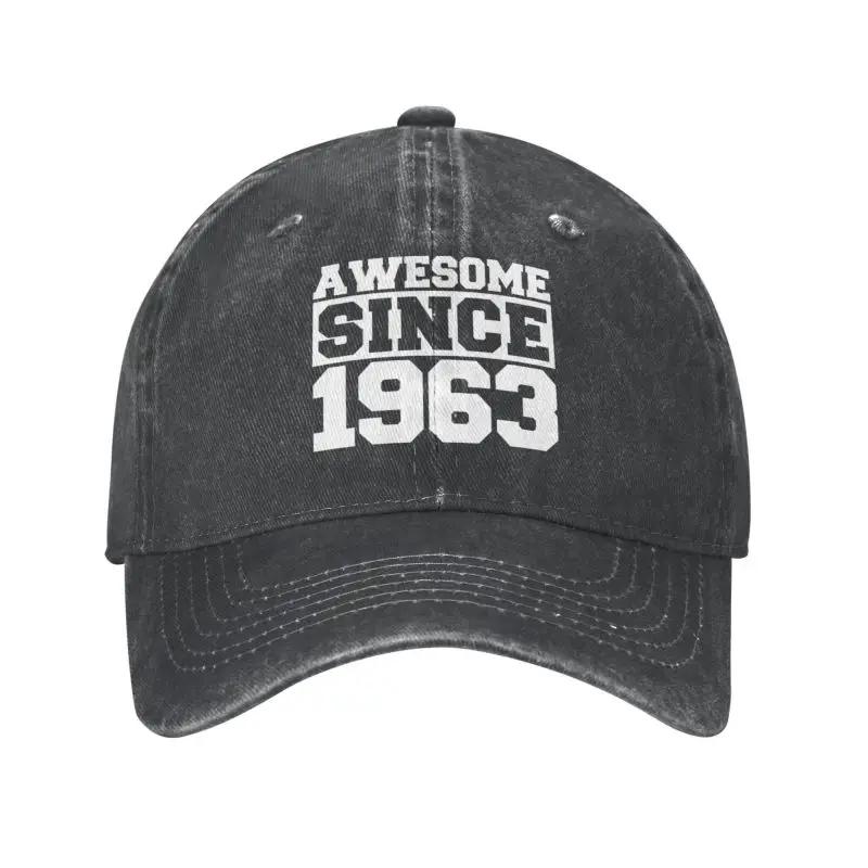 Fashion Cotton Vintage Born In 1963 Baseball Cap Men Women Personalized Adult 60 Years Old Gifts 60th Birthday Dad Hat Spring