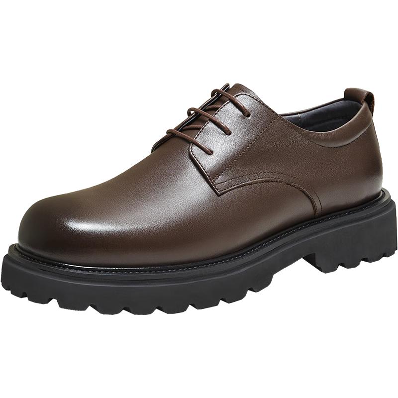 Men s Casual Cowhide Leather Monk Strap Shoes 41