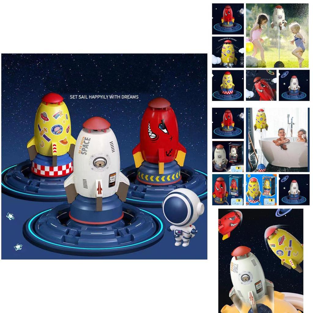 Conjunto de Brinquedos Aspersor de Água Foguete Espacial para Crianças