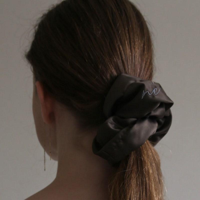 Ne Satin Scrunchie (dark Umber)