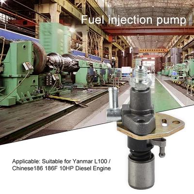 For YanmarL100 186F 10hp Fuel Injection Pump Metal Piston Plastic Plunger