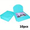 10pcs Blue Gift Boxes with Lids and Ribbons Kraft Gift Boxes Multipurpose Packaging for Elegant  DIY Crafts Wedding Favors Birthday Party Presents