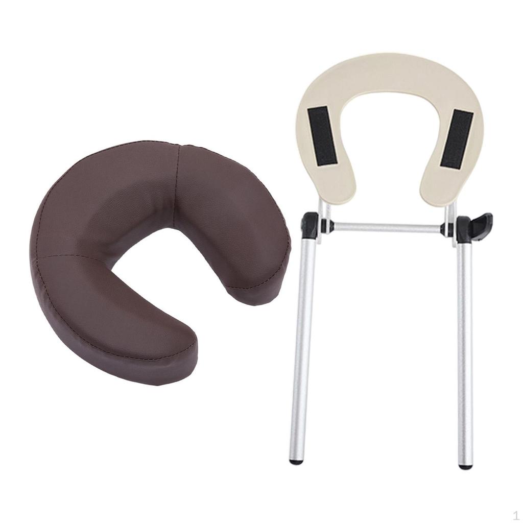 Berceau facial de table de massage réglable de remplacement avec oreiller appui-tête de chaise pour boutique maison salon