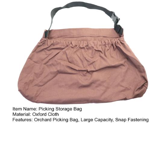 Picking Storage Bag with Adjustable Straps Orchard Picking Bag Tear-Resistant Outdoor Foraging Bag for Fruits Vegetables