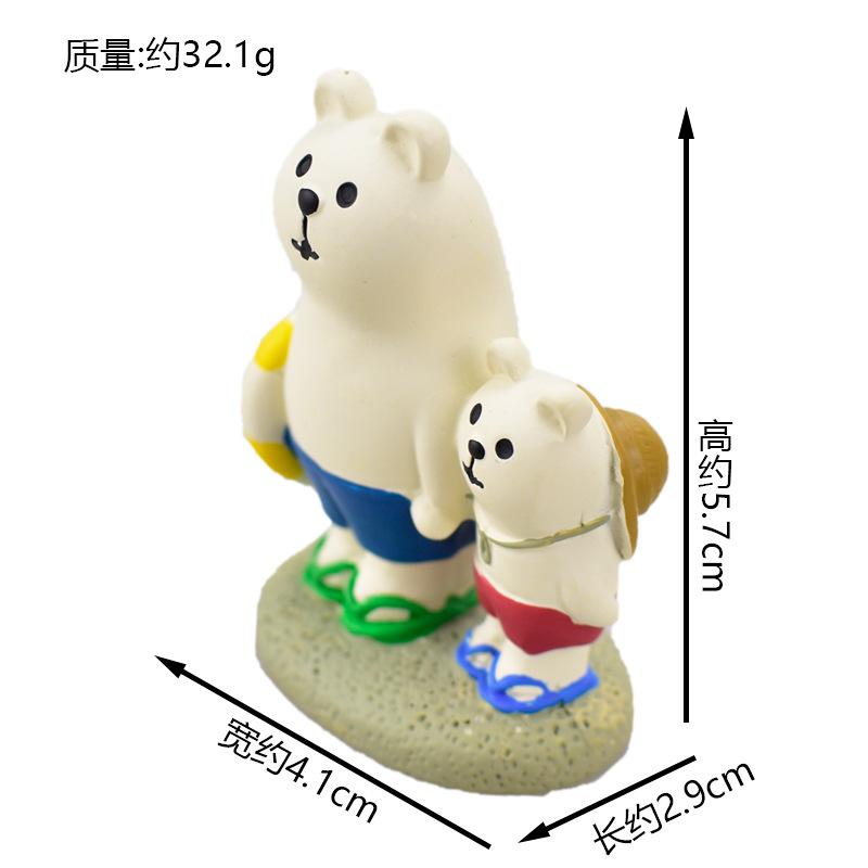 Zakka Summer Ice Cream Truck Monster Chocolate Cool Mint Popsicle Cone Cat Cute Snow Monster Creative Miniature Scene Decoration