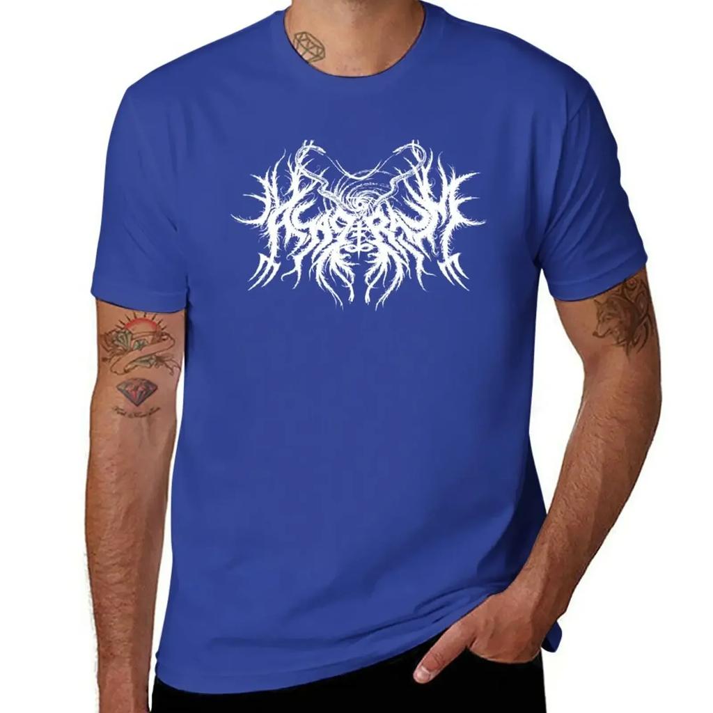 T-shirt banda Black Metal Asagraum nere top carini Camicetta Abbigliamento uomo