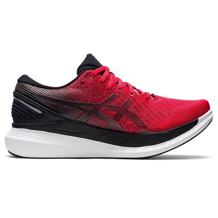 Asics Glideride 2 Pohodlná tkanina Odolné Nízké Maratonové Běžecké Boty Pánské tenisky Černá Červená 1011B016-608