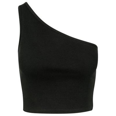 Urban Classics Asymmetrisk Kort Topp för Kvinnor/Damer