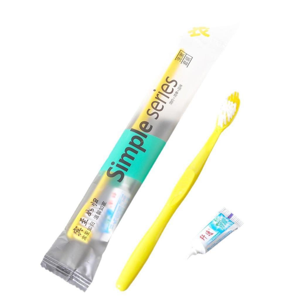High-Grade Soft Bristle Wide Head Disposable Toothbrush for Guests and Bathhouse, Individually Packaged