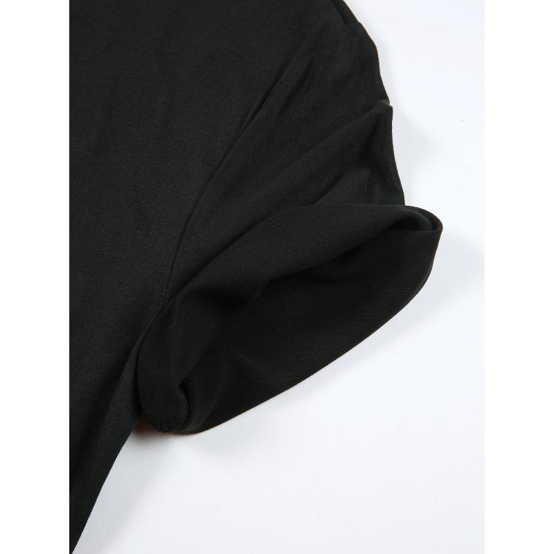 European Size [Leopard Heart T-Shirt] Leopard Printed Heart T Shirt - Women's Summer and Spring Short Sleeve Crew Neck Casual Tops