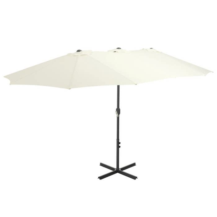 VidaXL Parasol d'Extérieur et Poteau en Aluminium, Pare-soleil de Patio, Abri de Soleil, Parasol de Terrasse Extérieur, 460 44868
