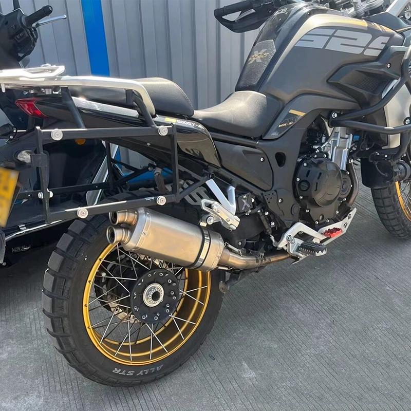 Universal 51MM Motorcycle Exhaust Pipe Escape Double Hole Silencer Muffler DB Killer For F750GS F850GS R1200GS 500X 400X CRF1100