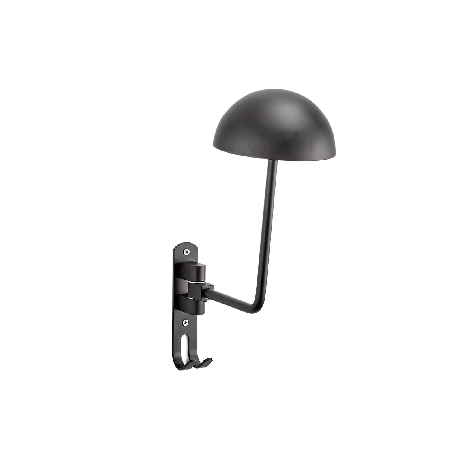 

Подставка для шлема мотоцикла, вращающаяся на 180°, настенный держатель для хранения шлема, крючок для вешалки шлема из сплава для велосипедных шлемов чёрный