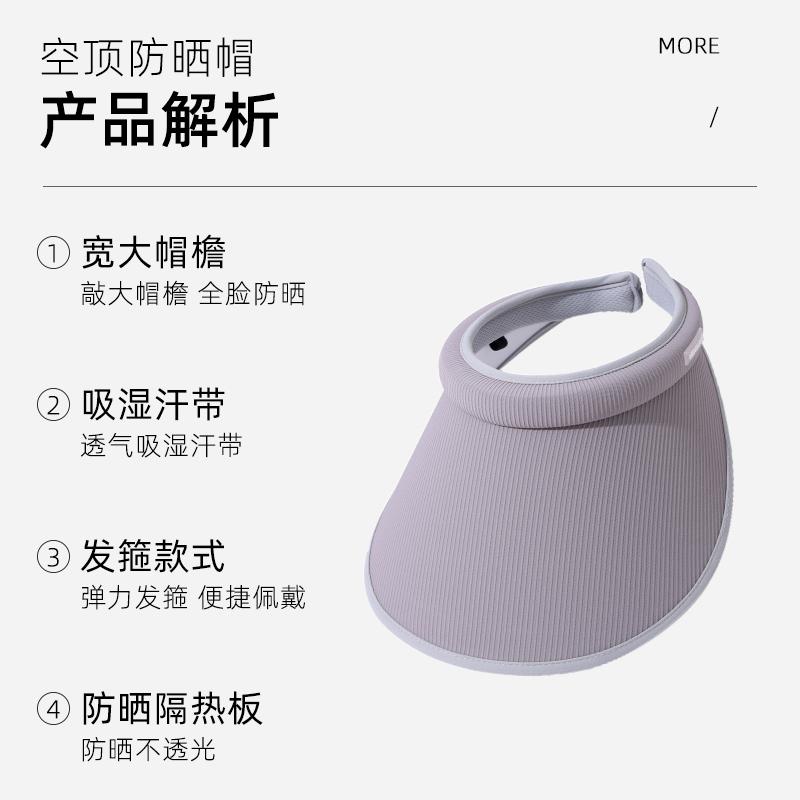 Sunscreen hat Women's spring summer outdoor cycling hat Versatile big brim sun hat Fashion sun hat Empty top hat