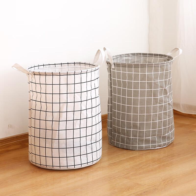 Kapa Bear Round Fabric Storage Baskets