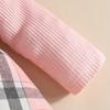 Baby Girl Cartoon Bear Plaid Patchwork Jumpsuit with Fake Straps and Long Sleeves - Autumn/Winter Trendy Outfit