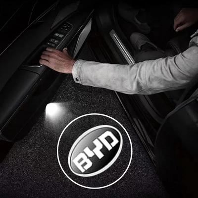 For BYD Atto 3 Act Tang F3 E6 Yuan Song Plus EV F0 Qin 2 Pcs LED Wireless Car Door Welcome Lamp Projector Light Auto Accessories