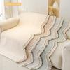 2025 New French Cream Style Lace Shaped Sofa Cushion Four Season Universal Irregular Non Slip Cushion Premium Feel Cover Cloth
