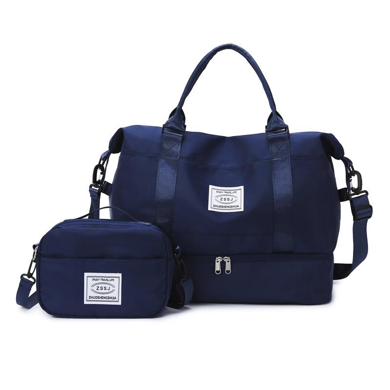 Large Capacity Travel Bag with Shoe Compartment, Wet/Dry Separation for Swimming & Fitness