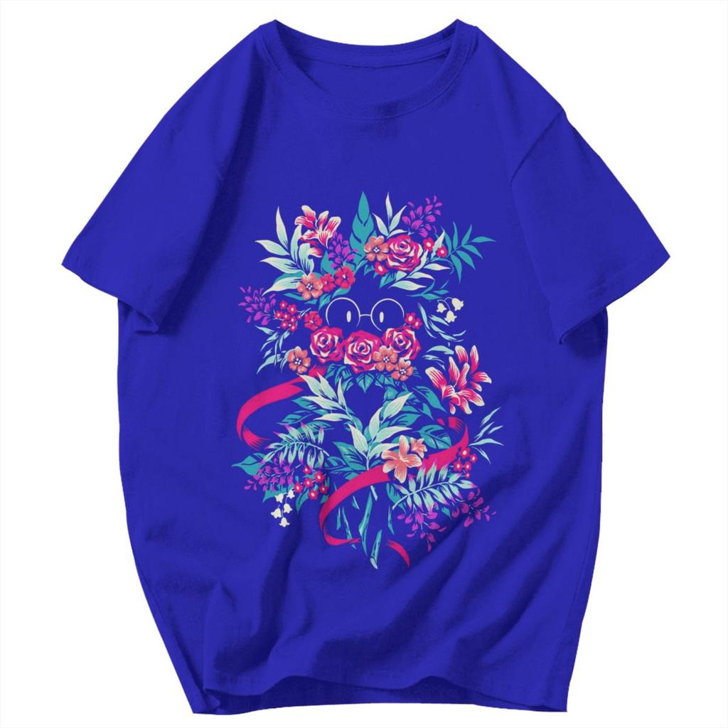 Men T Shirt Deltarune Flower Ralsei Gifts Y2K Graphic Short Sleeve Unisex Clothing T Shirts