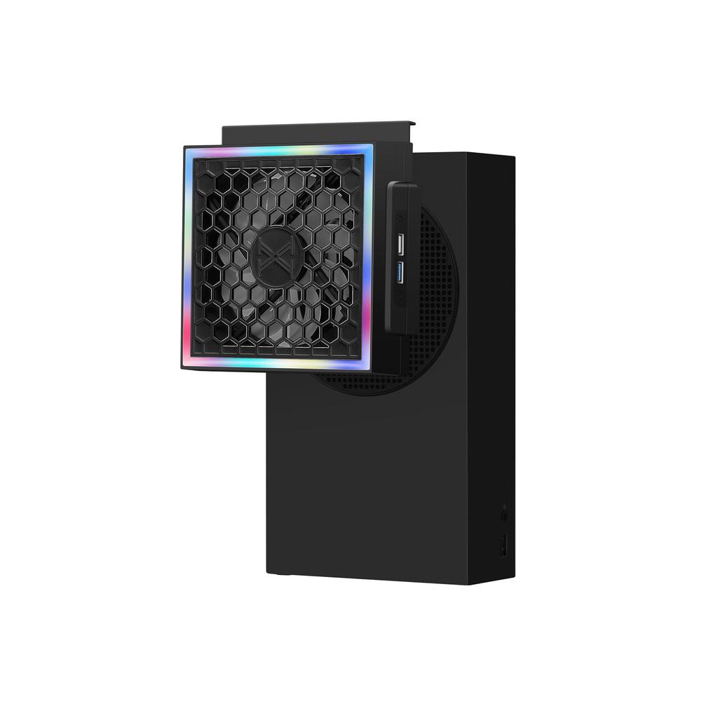 Cooling System Game Console Cooling Fan with 2 USB Port Game Accessory for Series Speed Adjustable Cooling Fan