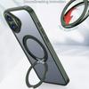 For iPhone 16 Case TPU+Acrylic Kickstand Magnetic Phone Cover