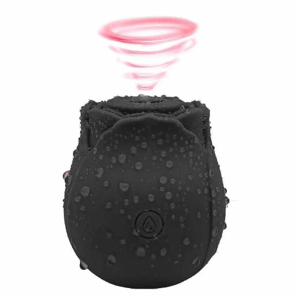 Vibrator pentru supt vagin în formă de trandafir, bun intim, suzetă pentru mamelon, lins oral, stimulare clitoridiană, jucării sexuale puternice pentru femei 18