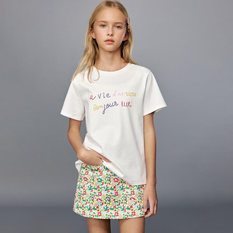 ELLE KIDS Girls  Printed Short-Sleeve T-Shirt 130