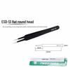 Bent Tip Stainless Steel Precision Tweezers: Fine-Point, Anti-Static Tool for Hair, Acne, Bird's Nest Picking, and Repair.