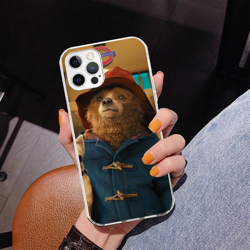 Cute P-PaddingtonS Bear Phone Case For iPhone 13 12 Mini 11 Pro Max XS XR X SE 7 8 Plus 5S 5 6S 6 Gift Print Cover Fundas