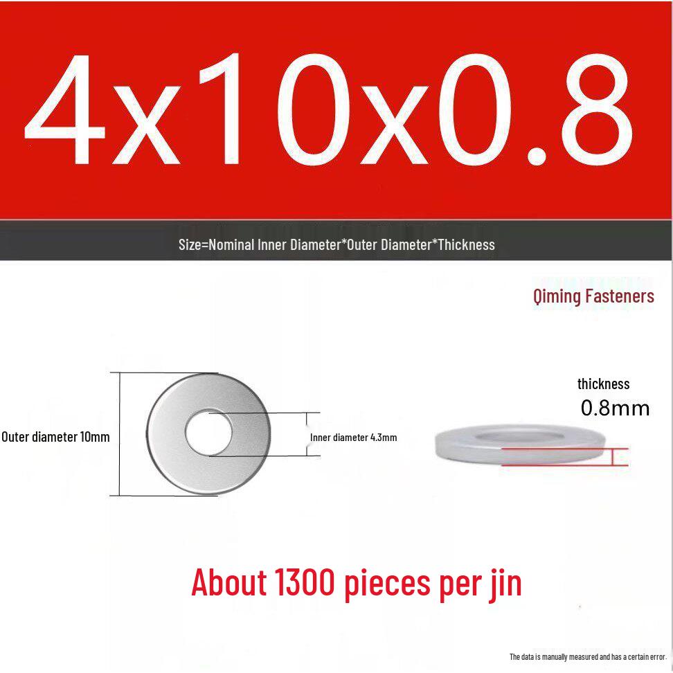 4.8 Grade Galvanized Iron Flat Washer, M3-M40 Oversized Metal Hole Gasket.