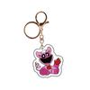 Cartoon Animal Smiling Acrylic Smiling Animal Pendant Keyring Bag Backpack Key Phone Accessories