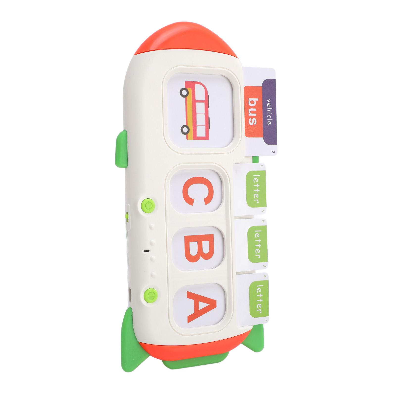 

Говорящие карточки с подсветкой, перезаряжаемые развивающие игрушки для малышей с легкой вибрацией для