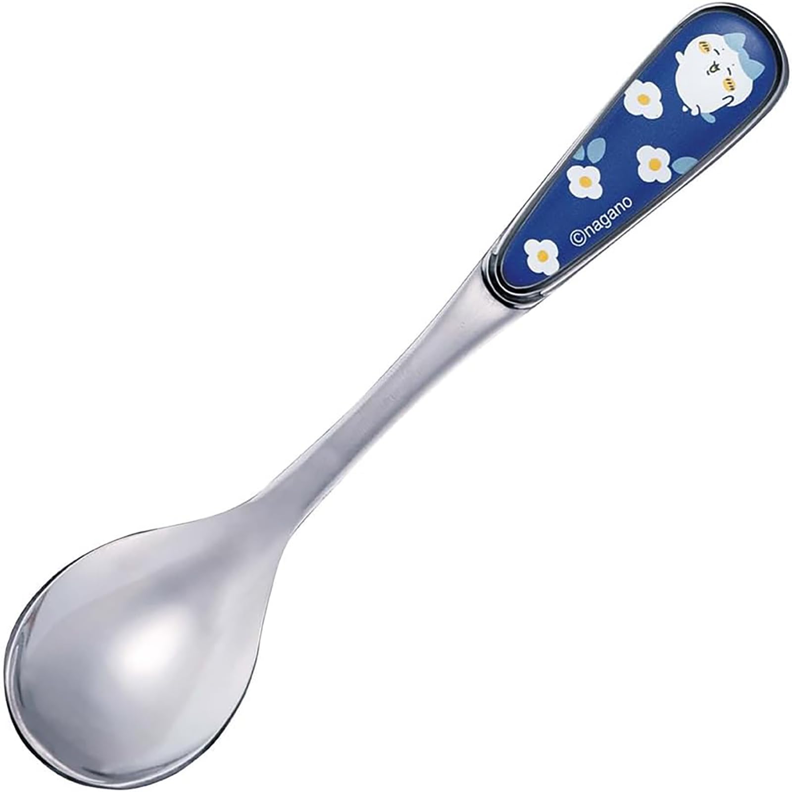 Officially Licensed Chiikawa Hachiware Stainless Flower Garden Spoon, Steel, Approx. 14cm, Tableware, Silver, CKW22-850