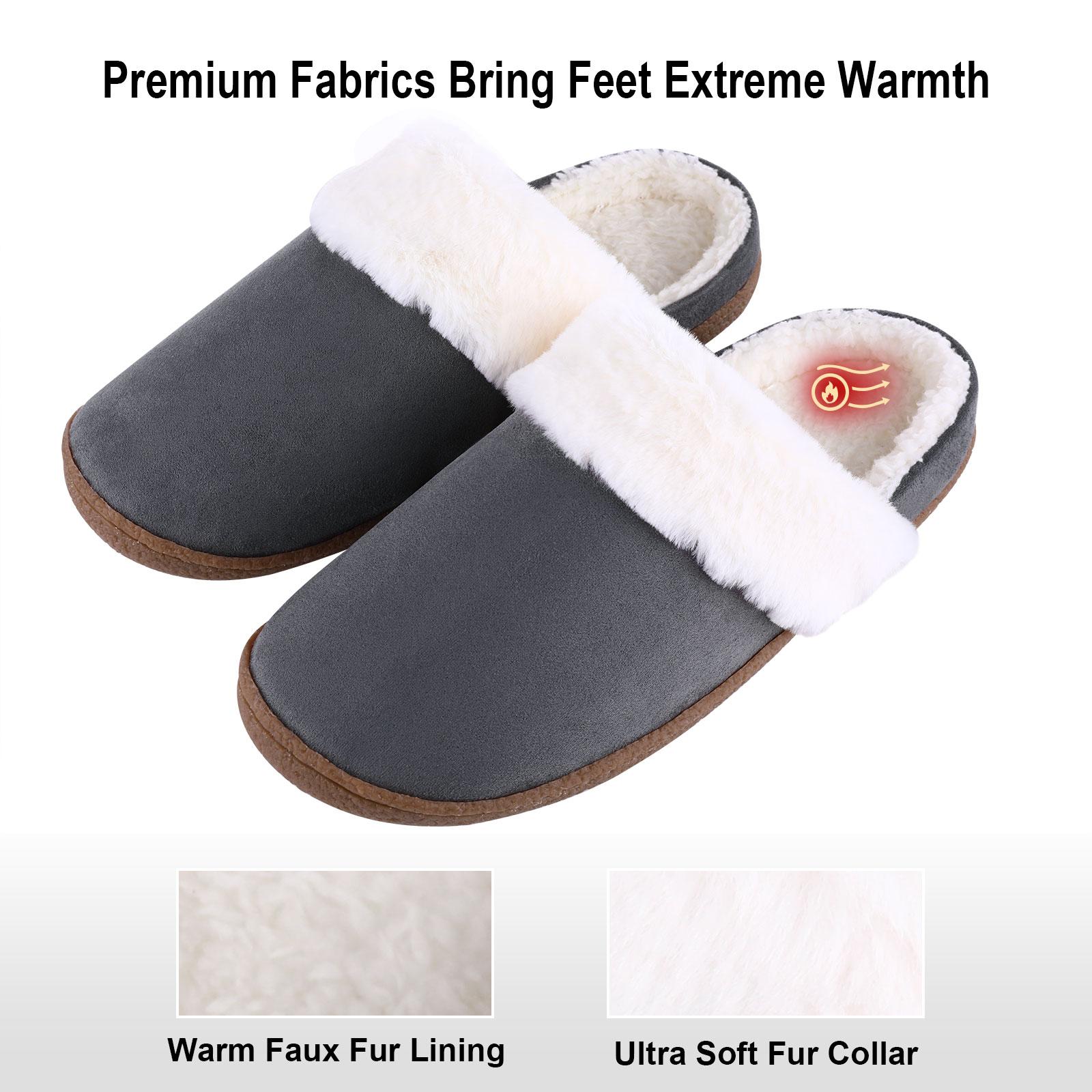 Теплые домашние тапочки с мехом для женщин — фото 4