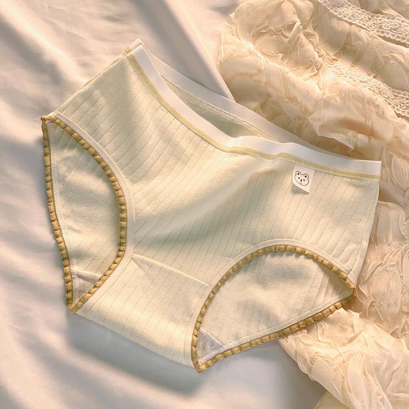 Female Summer Sweet Cotton Comfortable Breathable Waist Triangle Briefs