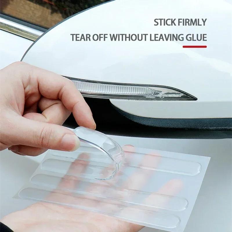 AADW1 Car Door Bowl Handle Protector Stickers Anti-collision Strips for KIA Rio Soul K5 K3 Seltos Sorento Forte Optima Soul Sportage