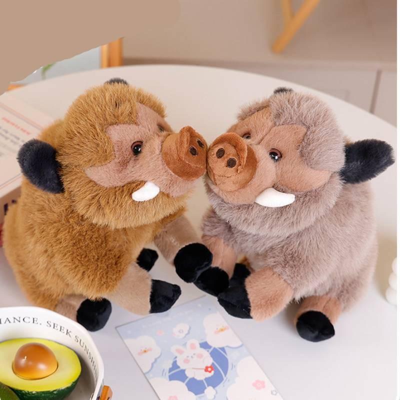 Adorable Cute Wild Boar Plush Toy Soft Pig Doll Perfect For Kids Birthday Gifts