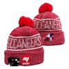 NFL Team Style Knit Beanie Winter Warm Embroidered Fleece Lined Hat Men Women