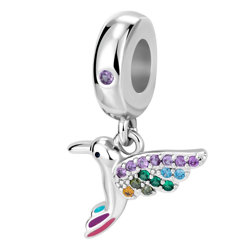 

Колье и браслет с подвесками из циркония в виде колибри - DIY аксессуары для ювелирных изделий