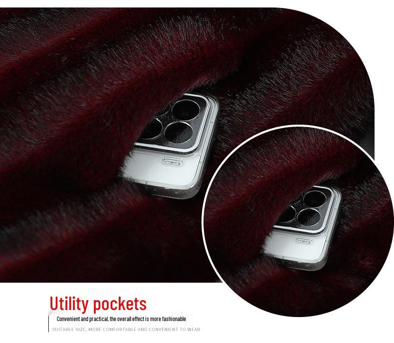 Faux Fur Coat for Women: Grandma Style, Thickened Winter Wear, Mink Velvet for Middle-Aged and Elderly