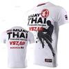 Muay Thai Fitness Training Sports T-Shirt Casual Breathable Short Sleeve Top Workout Running Wrestling