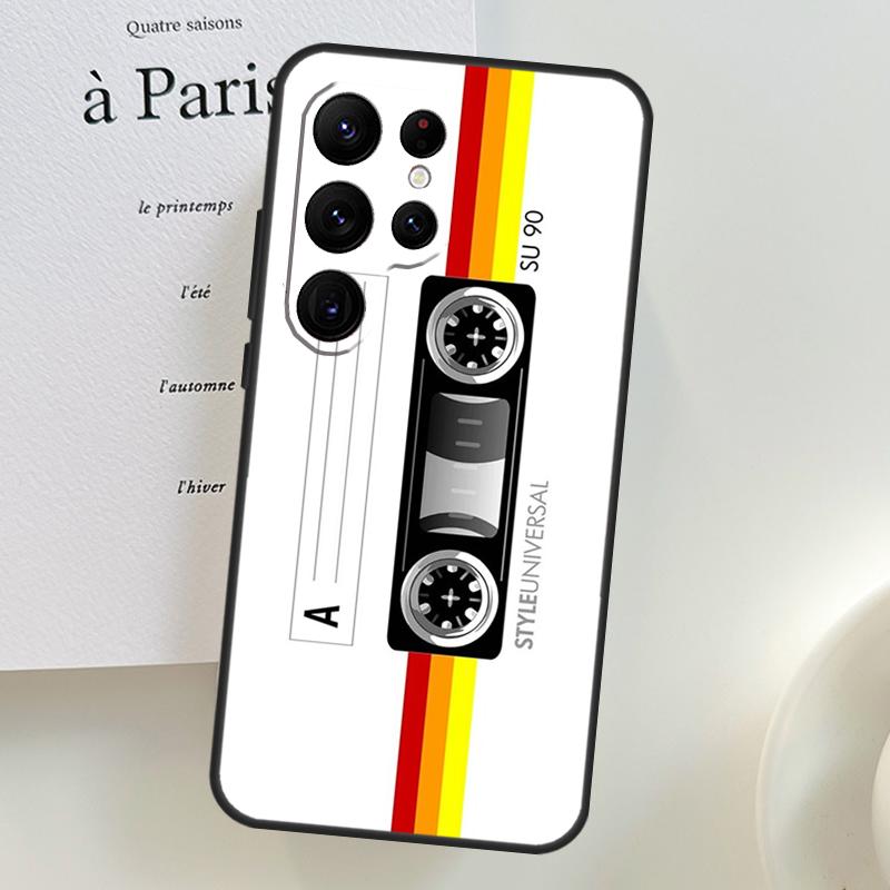 Retro VHS Tape Phone Case For Samsung Galaxy S25 Ultra S9 S10 S20 S21 S22 S23 S24 Plus S24 FE Cover Shell