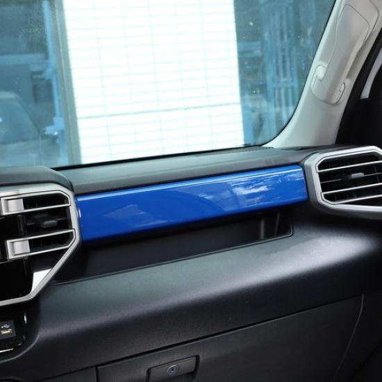 ABS Blue Interior Dashboard Cover Strip Trim For Toyota Tundra Sequoia 22-24